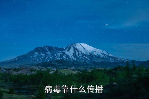 病毒靠什么傳播