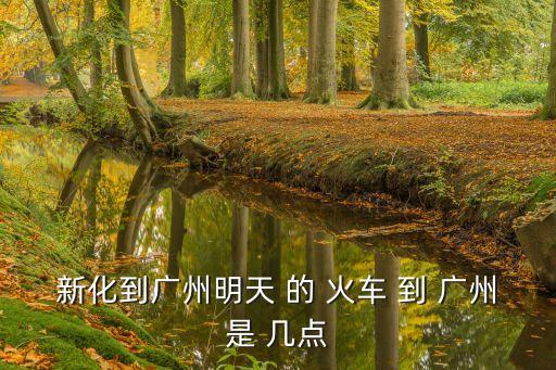 新化到廣州明天 的 火車(chē) 到 廣州是 幾點(diǎn)