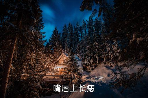 嘴唇上長痣