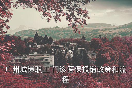 廣州城鎮(zhèn)職工 門診醫(yī)保報(bào)銷政策和流程