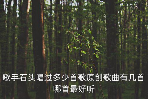 快手廣州石頭的歌曲，石頭唱的歌都有哪些還有最新的歌是什么知道的幫忙說下謝咯