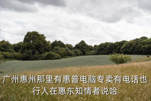 廣州惠州那里有惠普電腦專賣有電話也行人在惠東知情者說哈