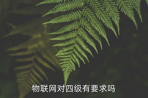 上海市物聯(lián)網(wǎng)四級有什么用，物聯(lián)網(wǎng)對四級有要求嗎