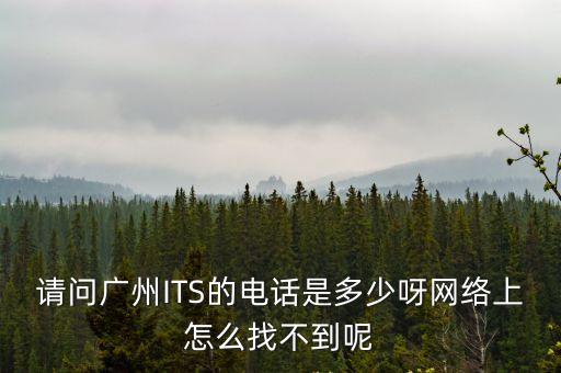 請(qǐng)問(wèn)廣州ITS的電話是多少呀網(wǎng)絡(luò)上怎么找不到呢