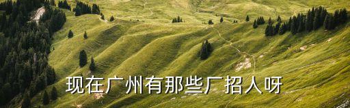 廣州有哪些光電廠招聘信息，現在廣州有那些廠招人呀