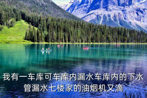 我有一車庫可車庫內(nèi)漏水車庫內(nèi)的下水管漏水七樓家的油煙機(jī)又滴