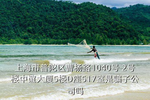 上海市普陀區曹楊路1040號 2號樓中誼大廈5樓D座517室是騙子公司嗎