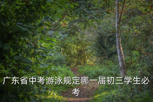 廣東省中考游泳規(guī)定哪一屆初三學(xué)生必考