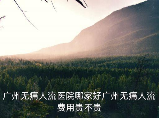 廣州無痛人流醫院哪家好廣州無痛人流費用貴不貴