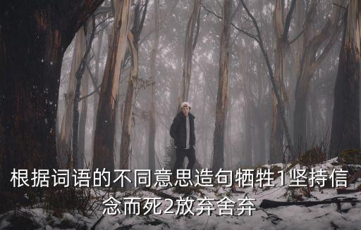 舍棄造句，犧牲放棄舍棄這個(gè)怎么造句