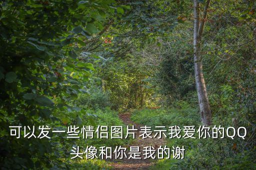 表達愛意的圖片，可以發一些情侶圖片表示我愛你的QQ頭像和你是我的謝