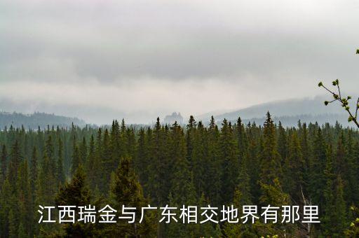 江西瑞金與廣東相交地界有那里