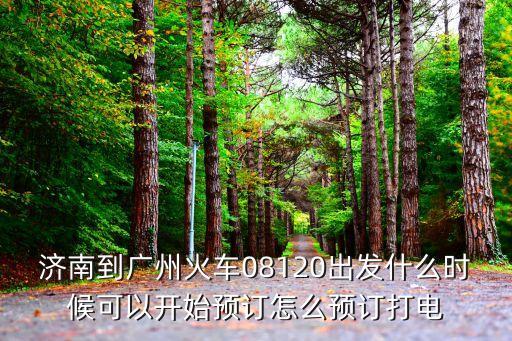 濟南到廣州火車08120出發(fā)什么時候可以開始預訂怎么預訂打電