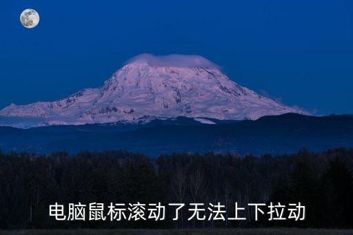 電腦鼠標(biāo)滾動(dòng)了無(wú)法上下拉動(dòng)