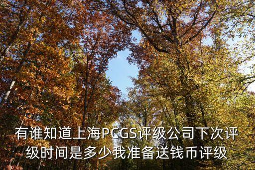 有誰知道上海PCGS評級公司下次評級時間是多少我準備送錢幣評級