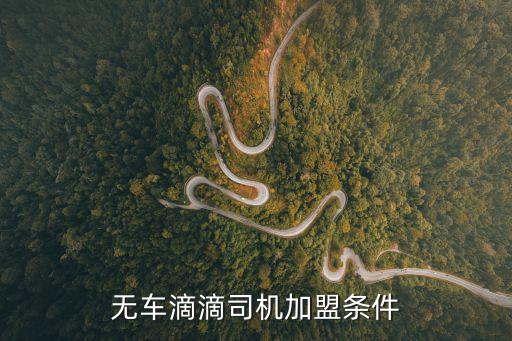 廣州無車司機加盟條件，無車滴滴司機加盟條件