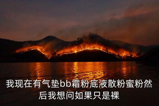 我現(xiàn)在有氣墊bb霜粉底液散粉蜜粉然后我想問如果只是裸
