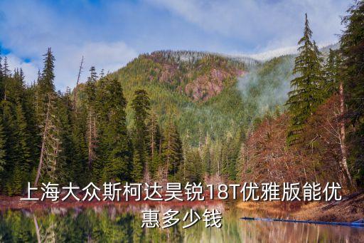 上海大眾斯柯達(dá)昊銳18T優(yōu)雅版能優(yōu)惠多少錢