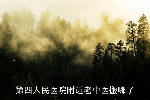 第四人民醫(yī)院附近老中醫(yī)搬哪了