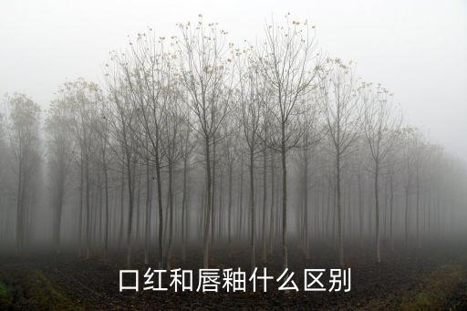 口紅和唇釉什么區別