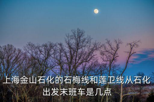 上海金山石化的石梅線和蓮衛(wèi)線從石化出發(fā)末班車是幾點(diǎn)
