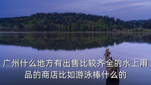 廣州像水上威尼斯一樣的商場，廣州什么地方有出售比較齊全的水上用品的商店比如游泳棒什么的