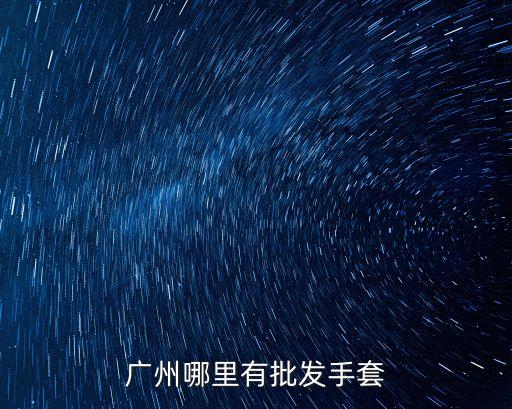 廣州哪里有批發(fā)手套