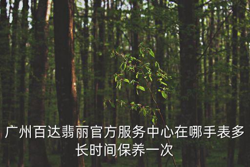 百達翡麗廣州保養應維多利廣場A座9層，廣州百達翡麗售后服務點在哪里有人知道嗎