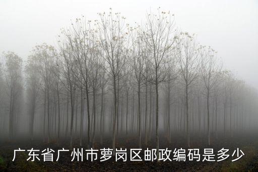 廣東省廣州市蘿崗區(qū)郵政編碼是多少