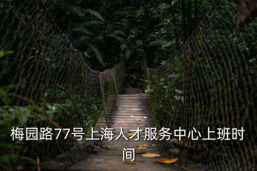 梅園路77號上海人才服務中心上班時間
