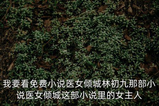 我要看免費小說醫女傾城林初九那部小說醫女傾城這部小說里的女主人