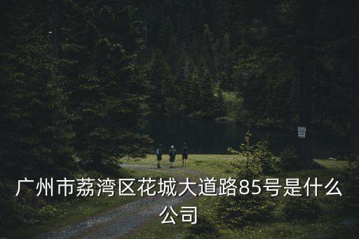 廣州市荔灣區花城大道路85號是什么公司