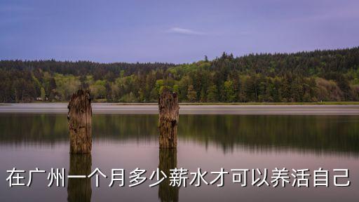 在廣州一個月多少薪水才可以養活自己