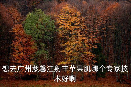 曹梁更贊廣州紫 馨擅長，想去廣州紫馨注射豐蘋果肌哪個專家技術好啊