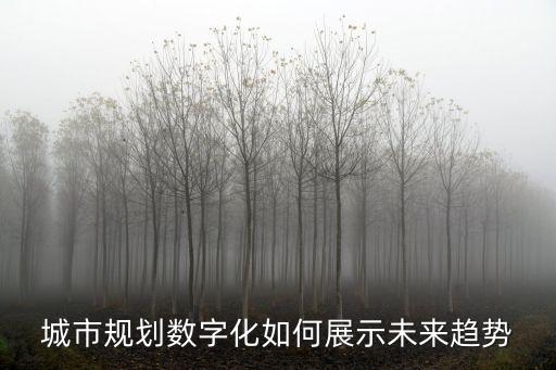 城市規(guī)劃數(shù)字化如何展示未來趨勢