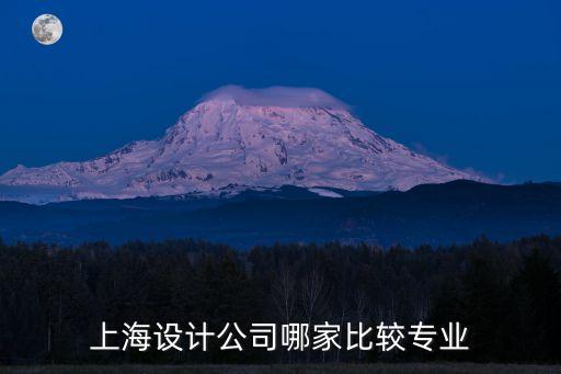 上海設計公司哪家比較專業