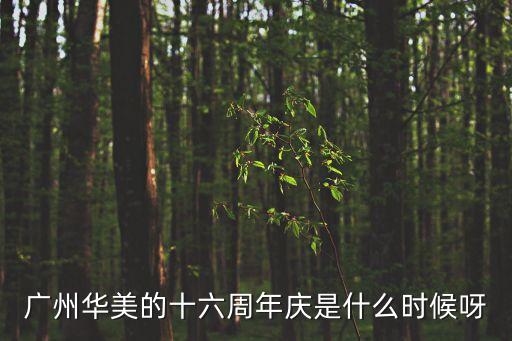 廣州華美植發醫院成立時間，廣州華美那家醫院開了多少年啦