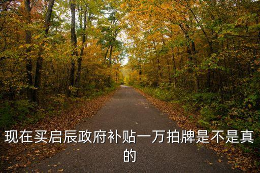 東風日產廣州拍牌補貼1萬，現(xiàn)在買啟辰政府補貼一萬拍牌是不是真的