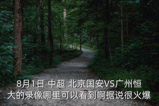 北京國安廣州恒大回放錄像下載，北京國安VS廣州恒大 11月3日在哪踢