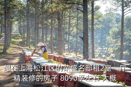 想在上海松江區的榮盛名邸租2室一廳精裝修的房子 8090平左右 大概