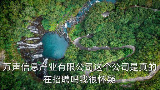 萬聲信息產業有限公司這個公司是真的在招聘嗎我很懷疑