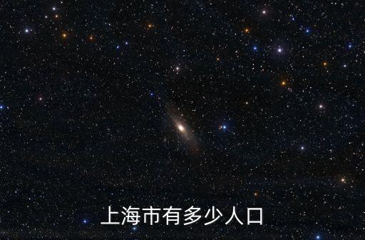 2021上海市人口，上海的總人口