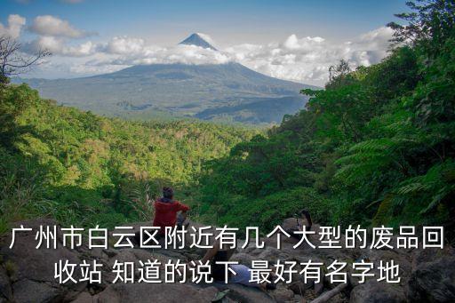 廣州市白云區(qū)附近有幾個大型的廢品回收站 知道的說下 最好有名字地