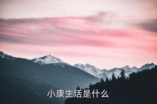 什么是小康生活，小康是什么意思