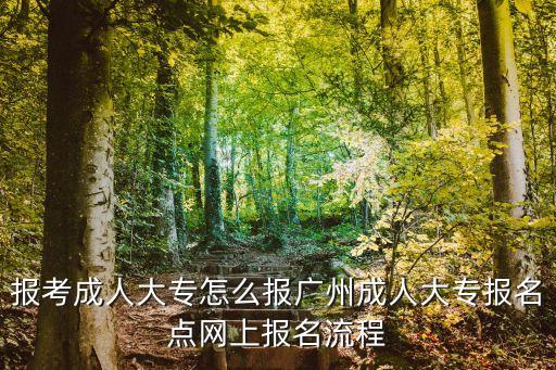 報(bào)考成人大專(zhuān)怎么報(bào)廣州成人大專(zhuān)報(bào)名點(diǎn)網(wǎng)上報(bào)名流程