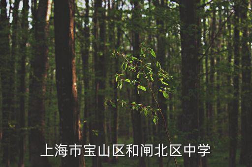 上海市寶山區和閘北區中學