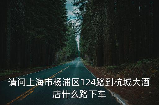 請問上海市楊浦區124路到杭城大酒店什么路下車