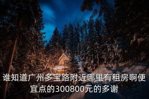 廣州同寶路星匯云城附近有房租嗎，誰知道廣州多寶路附近哪里有租房啊便宜點的300800元的多謝