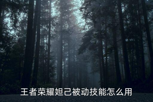 王者榮耀妲己被動技能怎么用