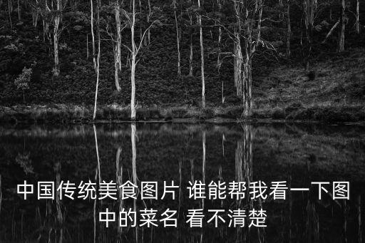 中國傳統(tǒng)美食圖片 誰能幫我看一下圖中的菜名 看不清楚